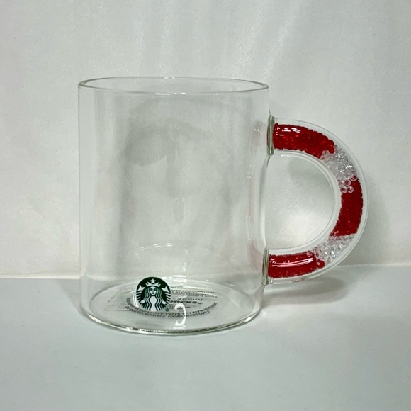 Starbucks Clear Glass Coffee Mug with Candy Candy Handle 12oz Nwt - Picture 6 of 6